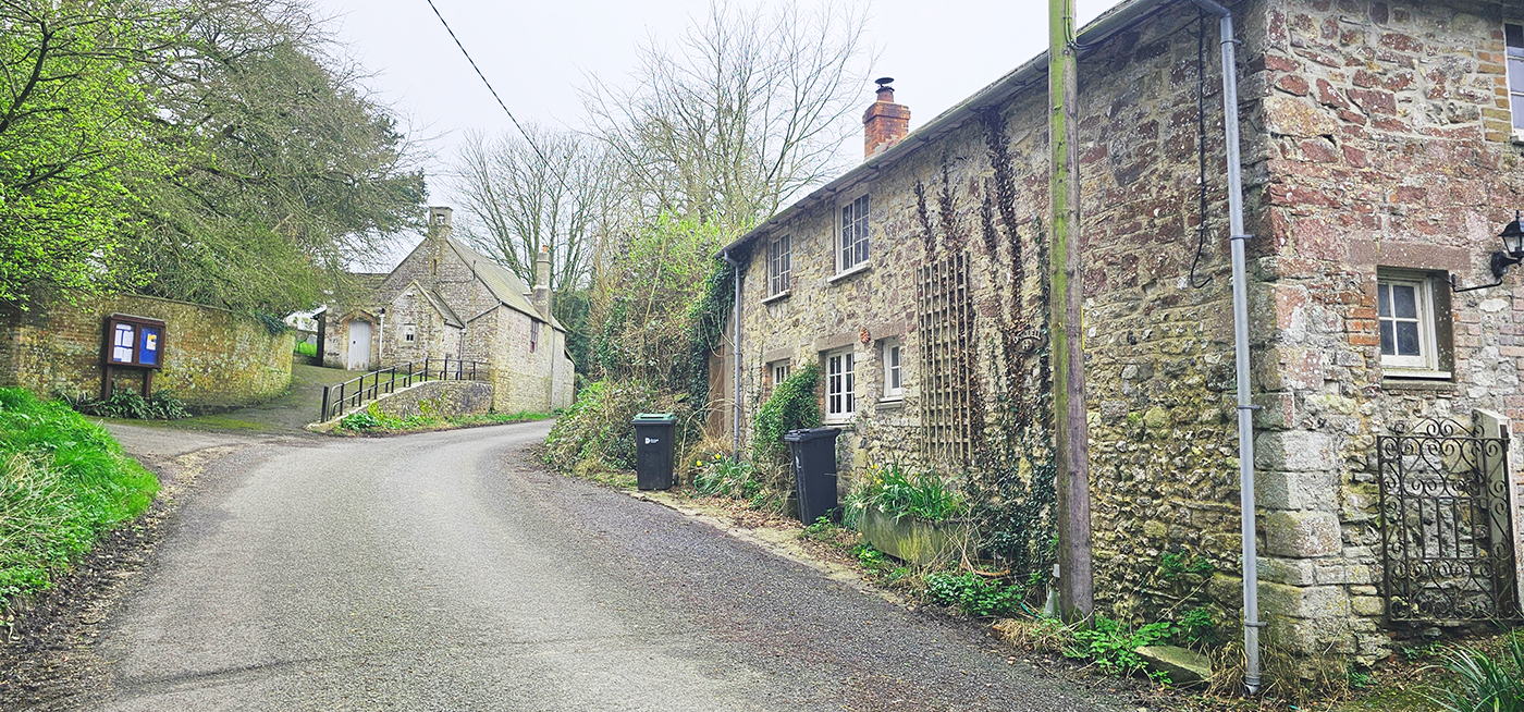 The pretty Dorset village of Chaldon Herring